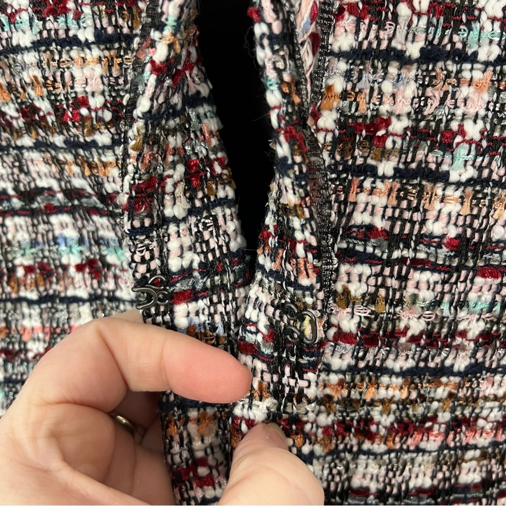 Talbots Multicolor Tweed Adele Jacket Blazer Hook… - image 6